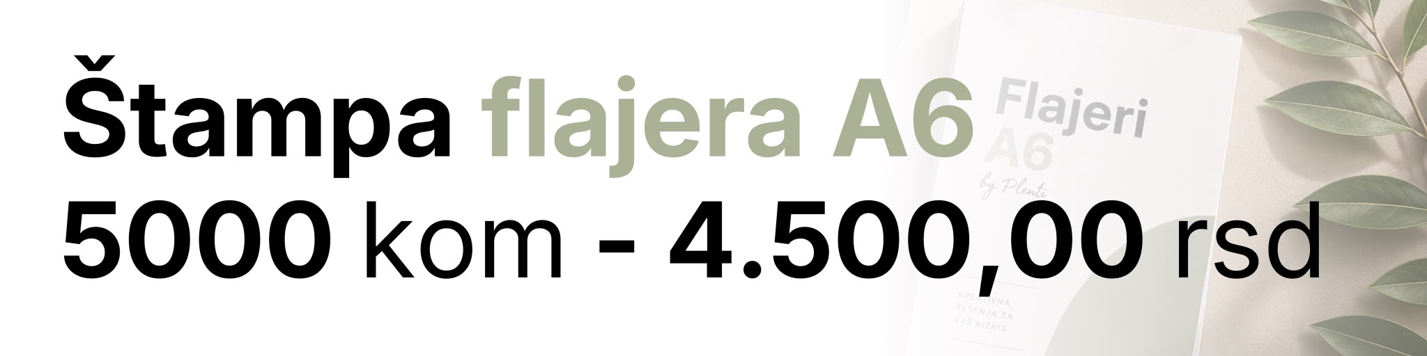 Štampa flajera A6 - 5000 kom 4.500,00 RSD
